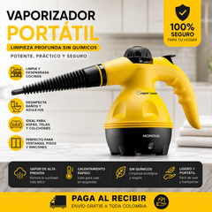 Vaporizador de Limpieza a Vapor 3 en 1 | Desinfecta, Desengrasa y Limpia en Segundos